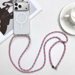 เคสโทรศัพท์ PC + TPU แบบแม่เหล็ก MagSafe พร้อมสายคล้อง สำหรับ iPhone 17e / 16e, สำหรับ iPhone 17 Pro Max, สำหรับ iPhone 17 Pro, สำหรับ iPhone 17