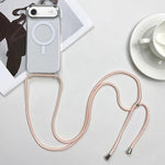 เคสโทรศัพท์ PC + TPU แบบแม่เหล็ก MagSafe พร้อมสายคล้อง สำหรับ iPhone Air, สำหรับ iPhone 16 Pro Max, สำหรับ iPhone 16 Pro, สำหรับ iPhone 16 Plus