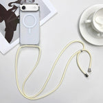 เคสโทรศัพท์ PC + TPU แบบแม่เหล็ก MagSafe พร้อมสายคล้อง สำหรับ iPhone Air, สำหรับ iPhone 16 Pro Max, สำหรับ iPhone 16 Pro, สำหรับ iPhone 16 Plus