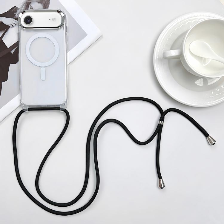 เคสโทรศัพท์ PC + TPU แบบแม่เหล็ก MagSafe พร้อมสายคล้อง สำหรับ iPhone Air, สำหรับ iPhone 16 Pro Max, สำหรับ iPhone 16 Pro, สำหรับ iPhone 16 Plus