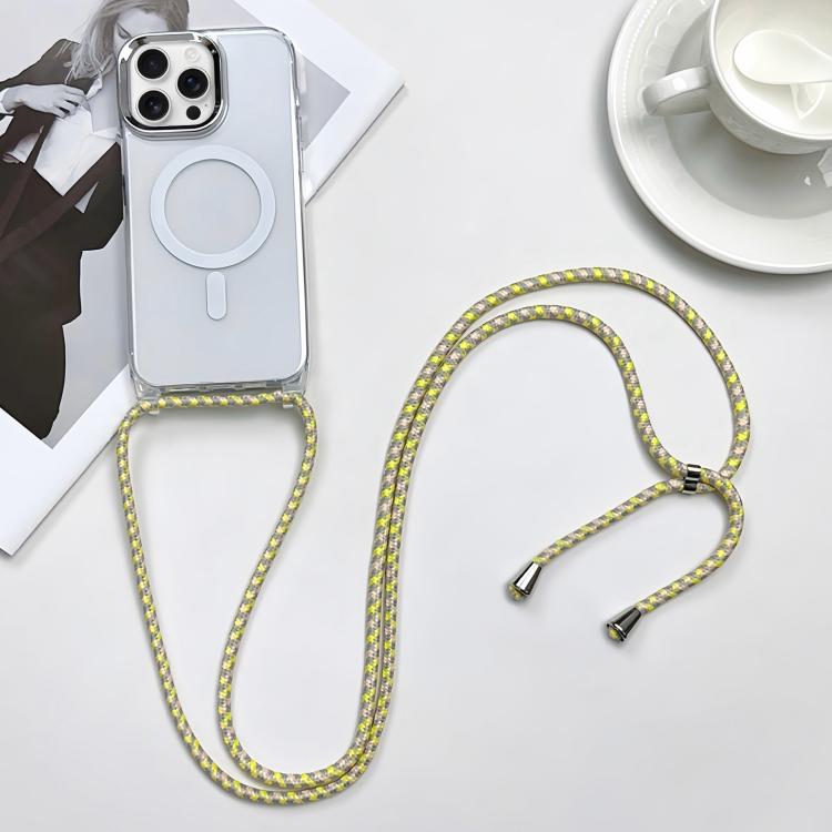 เคสโทรศัพท์ PC + TPU แบบแม่เหล็ก MagSafe พร้อมสายคล้อง สำหรับ iPhone Air, สำหรับ iPhone 16 Pro Max, สำหรับ iPhone 16 Pro, สำหรับ iPhone 16 Plus