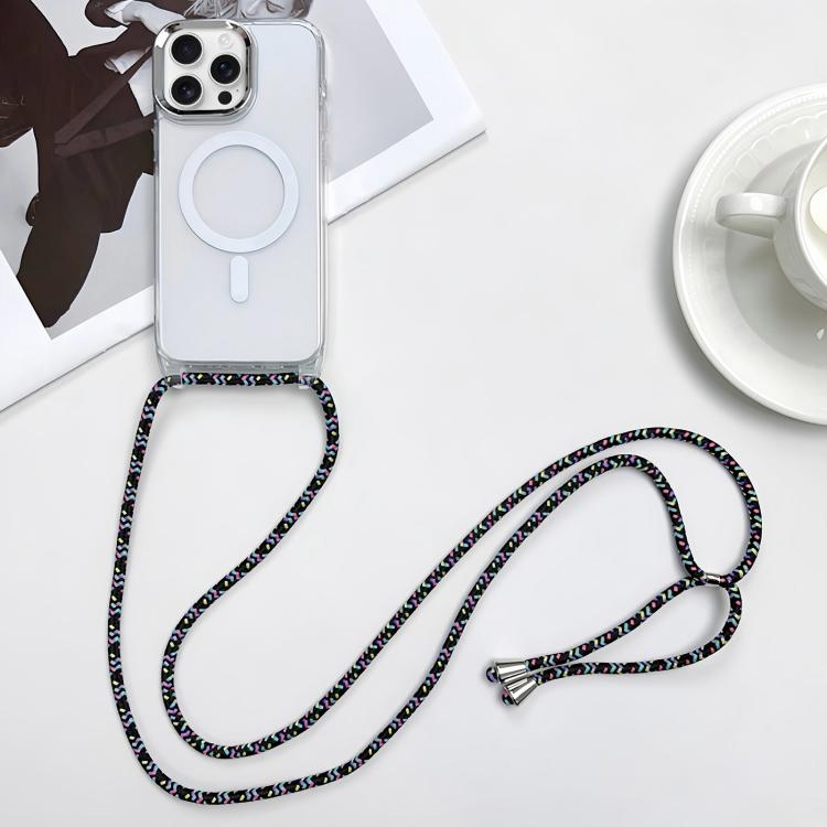 เคสโทรศัพท์ PC + TPU แบบแม่เหล็ก MagSafe พร้อมสายคล้อง สำหรับ iPhone Air, สำหรับ iPhone 16 Pro Max, สำหรับ iPhone 16 Pro, สำหรับ iPhone 16 Plus