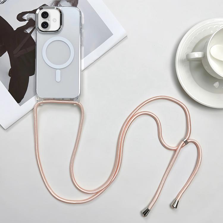 เคสโทรศัพท์ PC + TPU แบบแม่เหล็ก MagSafe พร้อมสายคล้อง สำหรับ iPhone Air, สำหรับ iPhone 16 Pro Max, สำหรับ iPhone 16 Pro, สำหรับ iPhone 16 Plus