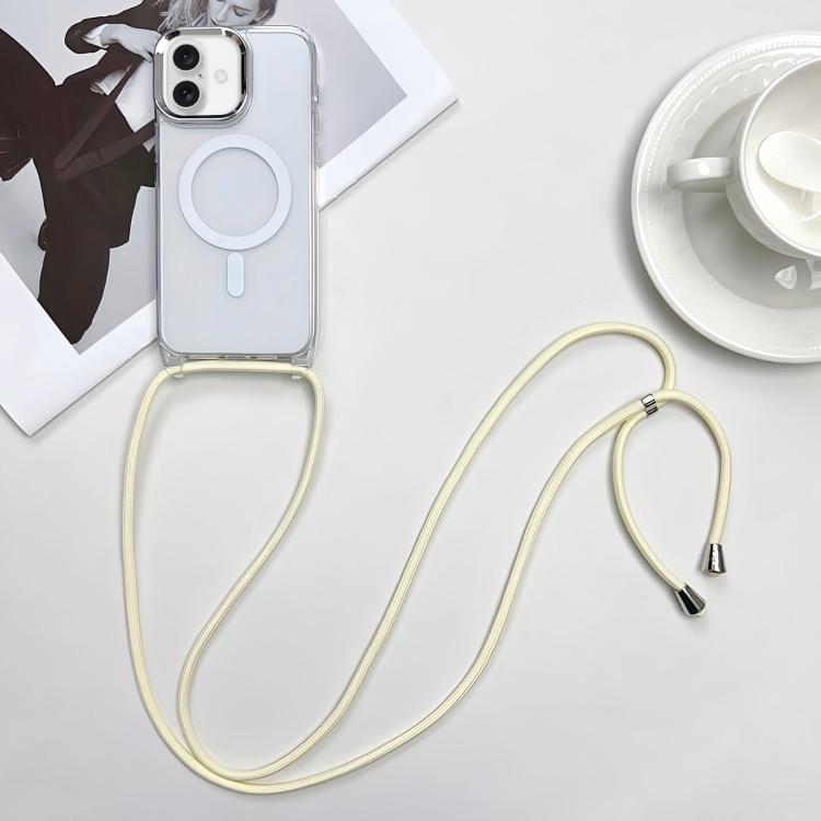 เคสโทรศัพท์ PC + TPU แบบแม่เหล็ก MagSafe พร้อมสายคล้อง สำหรับ iPhone Air, สำหรับ iPhone 16 Pro Max, สำหรับ iPhone 16 Pro, สำหรับ iPhone 16 Plus