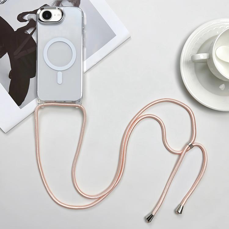 เคสโทรศัพท์ PC + TPU แบบแม่เหล็ก MagSafe พร้อมสายคล้อง สำหรับ iPhone 17e / 16e, สำหรับ iPhone 17 Pro Max, สำหรับ iPhone 17 Pro, สำหรับ iPhone 17