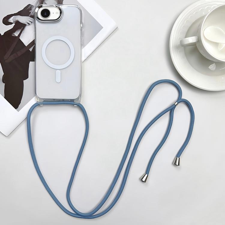 เคสโทรศัพท์ PC + TPU แบบแม่เหล็ก MagSafe พร้อมสายคล้อง สำหรับ iPhone 17e / 16e, สำหรับ iPhone 17 Pro Max, สำหรับ iPhone 17 Pro, สำหรับ iPhone 17