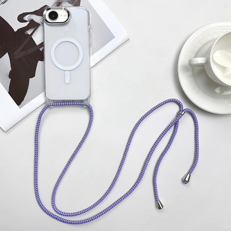 เคสโทรศัพท์ PC + TPU แบบแม่เหล็ก MagSafe พร้อมสายคล้อง สำหรับ iPhone 17e / 16e, สำหรับ iPhone 17 Pro Max, สำหรับ iPhone 17 Pro, สำหรับ iPhone 17
