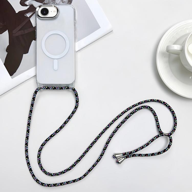 เคสโทรศัพท์ PC + TPU แบบแม่เหล็ก MagSafe พร้อมสายคล้อง สำหรับ iPhone 17e / 16e, สำหรับ iPhone 17 Pro Max, สำหรับ iPhone 17 Pro, สำหรับ iPhone 17