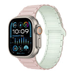 สายรัดนาฬิกาซิลิโคนแม่เหล็กรูปตัว I สำหรับ Apple Watch SE 2023 ขนาด 44 มม. สำหรับ Apple Watch SE 2023 ขนาด 40 มม. สำหรับ Apple Watch Ultra 2 ขนาด 49 มม.