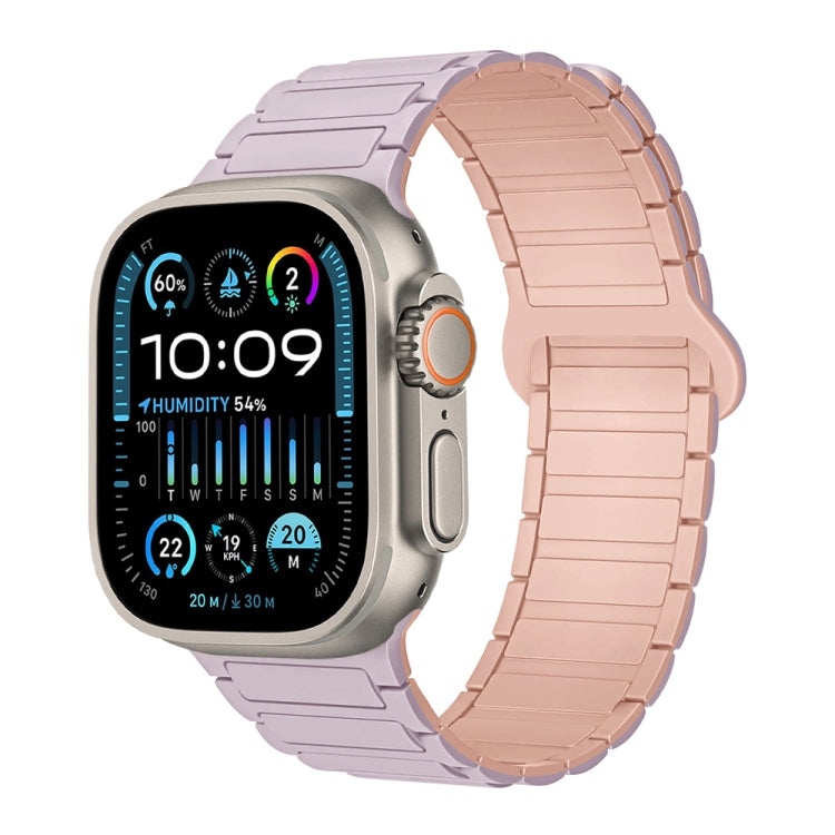 สายรัดนาฬิกาซิลิโคนแม่เหล็กรูปตัว I สำหรับ Apple Watch SE 2023 ขนาด 44 มม. สำหรับ Apple Watch SE 2023 ขนาด 40 มม. สำหรับ Apple Watch Ultra 2 ขนาด 49 มม.