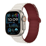 สายรัดนาฬิกาซิลิโคนแม่เหล็กรูปตัว I สำหรับ Apple Watch SE 2023 ขนาด 44 มม. สำหรับ Apple Watch SE 2023 ขนาด 40 มม. สำหรับ Apple Watch Ultra 2 ขนาด 49 มม.