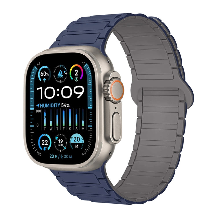 สายรัดนาฬิกาซิลิโคนแม่เหล็กรูปตัว I สำหรับ Apple Watch SE 2023 ขนาด 44 มม. สำหรับ Apple Watch SE 2023 ขนาด 40 มม. สำหรับ Apple Watch Ultra 2 ขนาด 49 มม.
