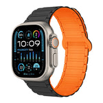 สายรัดนาฬิกาซิลิโคนแม่เหล็กรูปตัว I สำหรับ Apple Watch SE 2023 ขนาด 44 มม. สำหรับ Apple Watch SE 2023 ขนาด 40 มม. สำหรับ Apple Watch Ultra 2 ขนาด 49 มม.