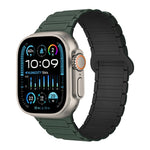 สายรัดนาฬิกาซิลิโคนแม่เหล็กรูปตัว I สำหรับ Apple Watch SE 2023 ขนาด 44 มม. สำหรับ Apple Watch SE 2023 ขนาด 40 มม. สำหรับ Apple Watch Ultra 2 ขนาด 49 มม.