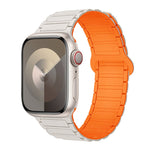 สายรัดนาฬิกาซิลิโคนแม่เหล็กรูปตัว I สำหรับ Apple Watch Series 9 ขนาด 45 มม. สำหรับ Apple Watch Series 9 ขนาด 41 มม. สำหรับ Apple Watch Ultra ขนาด 49 มม.