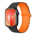 สายรัดนาฬิกาซิลิโคนแม่เหล็กรูปตัว I สำหรับ Apple Watch Series 9 ขนาด 45 มม. สำหรับ Apple Watch Series 9 ขนาด 41 มม. สำหรับ Apple Watch Ultra ขนาด 49 มม.