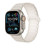 สายรัดนาฬิกาซิลิโคนแม่เหล็กรูปตัว I สำหรับ Apple Watch Series 9 ขนาด 45 มม. สำหรับ Apple Watch Series 9 ขนาด 41 มม. สำหรับ Apple Watch Ultra ขนาด 49 มม.