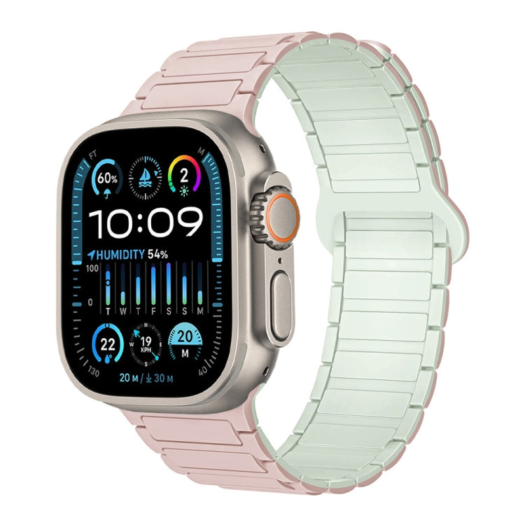 สายรัดนาฬิกาซิลิโคนแม่เหล็กรูปตัว I สำหรับ Apple Watch Series 9 ขนาด 45 มม. สำหรับ Apple Watch Series 9 ขนาด 41 มม. สำหรับ Apple Watch Ultra ขนาด 49 มม.