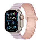 สายรัดนาฬิกาซิลิโคนแม่เหล็กรูปตัว I สำหรับ Apple Watch Series 9 ขนาด 45 มม. สำหรับ Apple Watch Series 9 ขนาด 41 มม. สำหรับ Apple Watch Ultra ขนาด 49 มม.