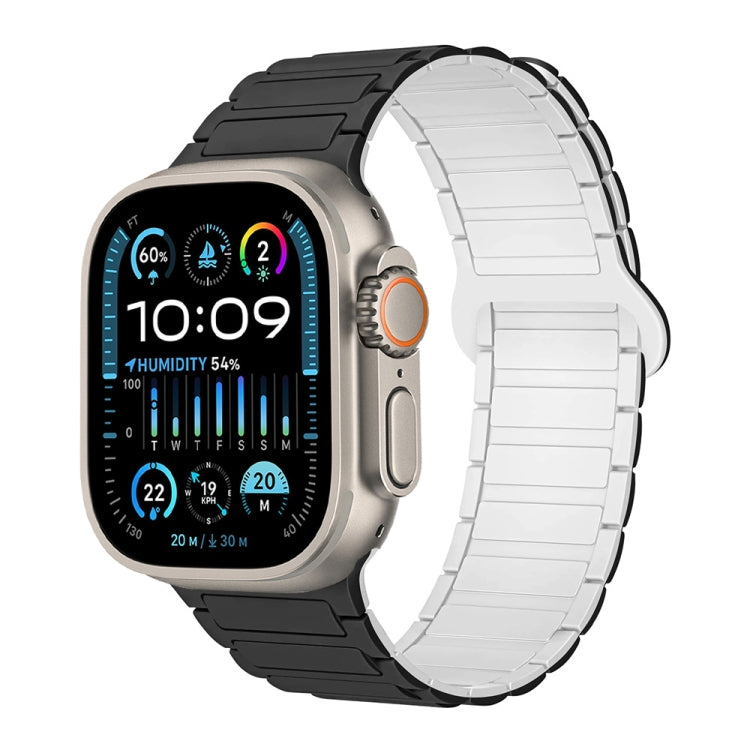 สายรัดนาฬิกาซิลิโคนแม่เหล็กรูปตัว I สำหรับ Apple Watch Series 9 ขนาด 45 มม. สำหรับ Apple Watch Series 9 ขนาด 41 มม. สำหรับ Apple Watch Ultra ขนาด 49 มม.