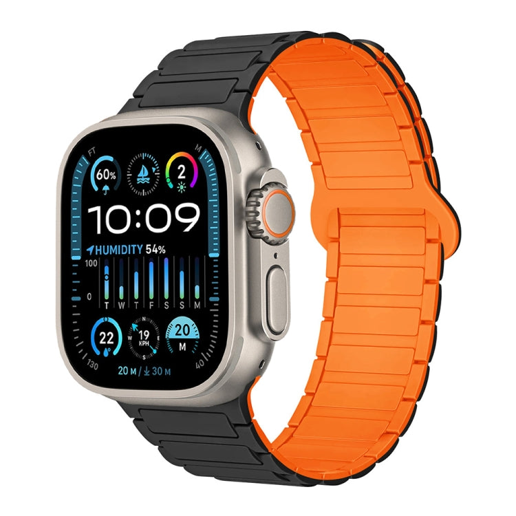 สายรัดนาฬิกาซิลิโคนแม่เหล็กรูปตัว I สำหรับ Apple Watch Series 9 ขนาด 45 มม. สำหรับ Apple Watch Series 9 ขนาด 41 มม. สำหรับ Apple Watch Ultra ขนาด 49 มม.