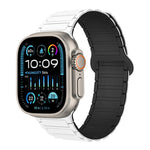 สายรัดนาฬิกาซิลิโคนแม่เหล็กรูปตัว I สำหรับ Apple Watch Series 9 ขนาด 45 มม. สำหรับ Apple Watch Series 9 ขนาด 41 มม. สำหรับ Apple Watch Ultra ขนาด 49 มม.