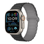 สายรัดนาฬิกาซิลิโคนแม่เหล็กรูปตัว I สำหรับ Apple Watch Series 9 ขนาด 45 มม. สำหรับ Apple Watch Series 9 ขนาด 41 มม. สำหรับ Apple Watch Ultra ขนาด 49 มม.