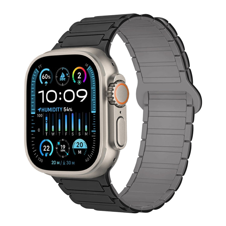 สายรัดนาฬิกาซิลิโคนแม่เหล็กรูปตัว I สำหรับ Apple Watch Series 9 ขนาด 45 มม. สำหรับ Apple Watch Series 9 ขนาด 41 มม. สำหรับ Apple Watch Ultra ขนาด 49 มม.