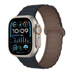 สายรัดนาฬิกาซิลิโคนแม่เหล็กรูปตัว I สำหรับ Apple Watch Series 9 ขนาด 45 มม. สำหรับ Apple Watch Series 9 ขนาด 41 มม. สำหรับ Apple Watch Ultra ขนาด 49 มม.
