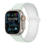 สายรัดนาฬิกาซิลิโคนแม่เหล็กรูปตัว I สำหรับ Apple Watch Series 9 ขนาด 45 มม. สำหรับ Apple Watch Series 9 ขนาด 41 มม. สำหรับ Apple Watch Ultra ขนาด 49 มม.