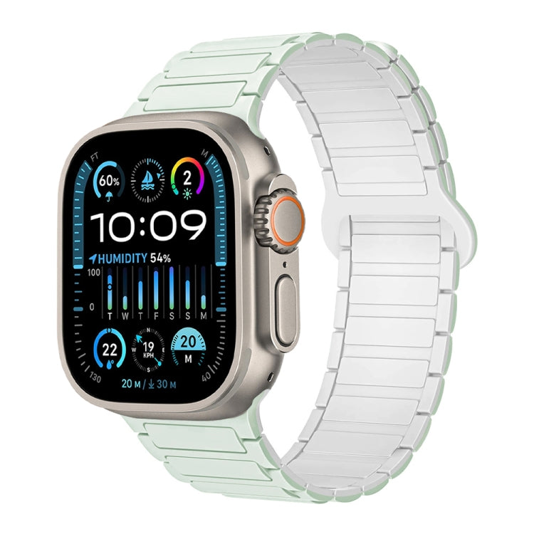 สายรัดนาฬิกาซิลิโคนแม่เหล็กรูปตัว I สำหรับ Apple Watch Series 9 ขนาด 45 มม. สำหรับ Apple Watch Series 9 ขนาด 41 มม. สำหรับ Apple Watch Ultra ขนาด 49 มม.