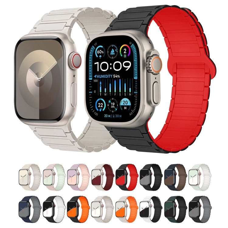 สายรัดนาฬิกาซิลิโคนแม่เหล็กรูปตัว I สำหรับ Apple Watch SE 2023 ขนาด 44 มม. สำหรับ Apple Watch SE 2023 ขนาด 40 มม. สำหรับ Apple Watch Ultra 2 ขนาด 49 มม.