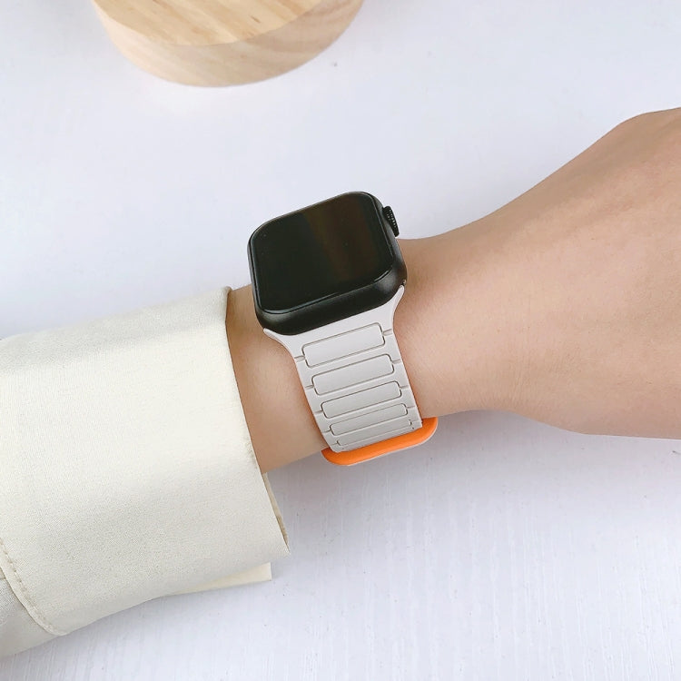 สายรัดนาฬิกาซิลิโคนแม่เหล็กรูปตัว I สำหรับ Apple Watch SE 2023 ขนาด 44 มม. สำหรับ Apple Watch SE 2023 ขนาด 40 มม. สำหรับ Apple Watch Ultra 2 ขนาด 49 มม.