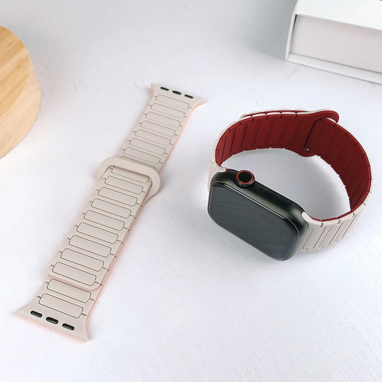 สายรัดนาฬิกาซิลิโคนแม่เหล็กรูปตัว I สำหรับ Apple Watch Series 9 ขนาด 45 มม. สำหรับ Apple Watch Series 9 ขนาด 41 มม. สำหรับ Apple Watch Ultra ขนาด 49 มม.