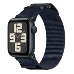 Nylon Hook And Loop Fastener Watch Band, For Apple Watch Series 10 46mm, For Apple Watch Series 10 42mm, For Apple Watch SE 2023 44mm, For Apple Watch SE 2023 40mm, For Apple Watch Ultra 2 49mm, For Apple Watch Series 9 45mm, For Apple Watch Series 9 4...