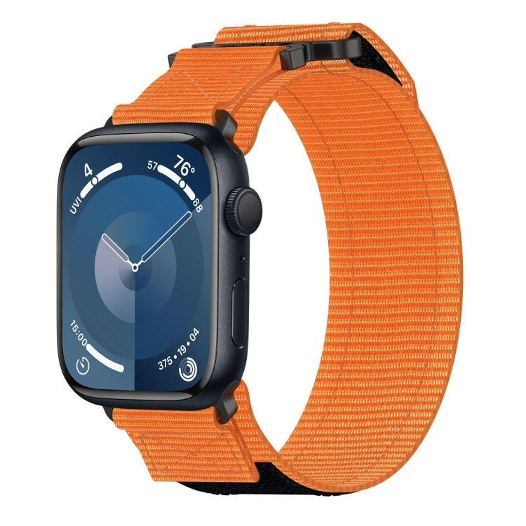 Nylon Hook And Loop Fastener Watch Band, For Apple Watch Series 10 46mm, For Apple Watch Series 10 42mm, For Apple Watch SE 2023 44mm, For Apple Watch SE 2023 40mm, For Apple Watch Ultra 2 49mm, For Apple Watch Series 9 45mm, For Apple Watch Series 9 4...
