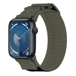 Nylon Hook And Loop Fastener Watch Band, For Apple Watch Series 10 46mm, For Apple Watch Series 10 42mm, For Apple Watch SE 2023 44mm, For Apple Watch SE 2023 40mm, For Apple Watch Ultra 2 49mm, For Apple Watch Series 9 45mm, For Apple Watch Series 9 4...