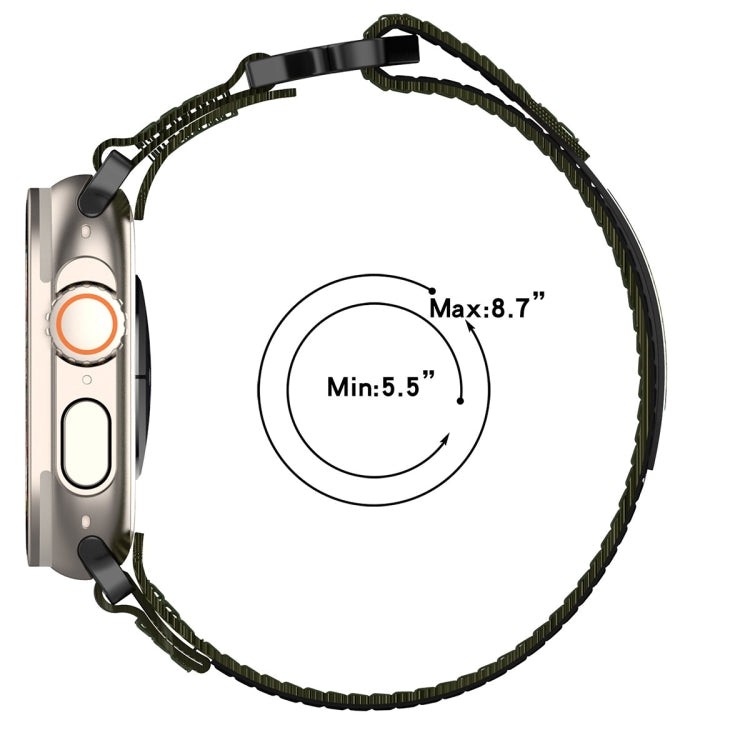Nylon Hook And Loop Fastener Watch Band, For Apple Watch Series 5 44mm, For Apple Watch Series 5 40mm, For Apple Watch Series 4 44mm, For Apple Watch Series 4 40mm, For Apple Watch Series 3 38mm, For Apple Watch Series 3 42mm                           ...