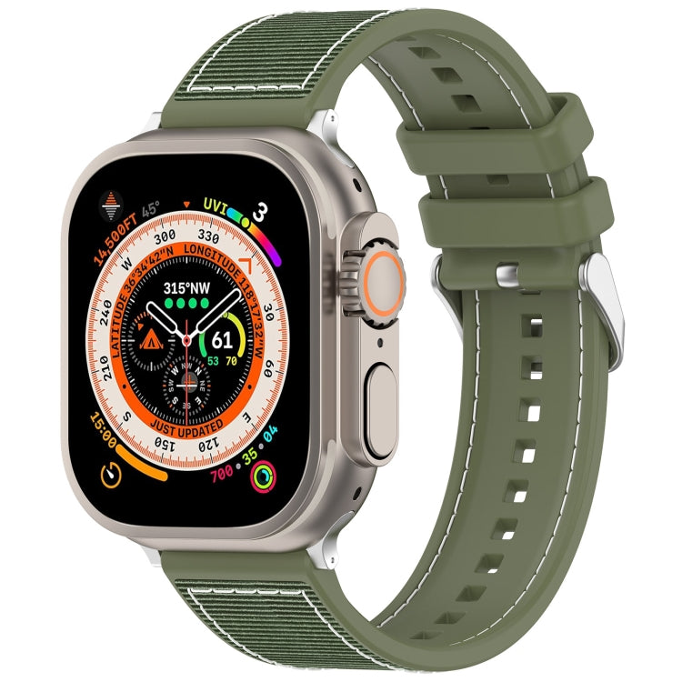 สายซิลิโคนถักไนลอนไฮบริดพร้อมบัคเคิลธรรมดา สำหรับ Apple Watch 42 มม., สำหรับ Apple Watch 38 มม.