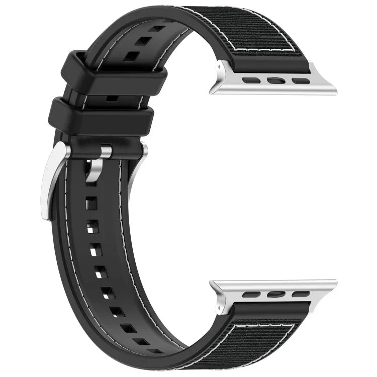 สายซิลิโคนถักไนลอนไฮบริดพร้อมบัคเคิลอย่างเป็นทางการ สำหรับ Apple Watch 42 มม., สำหรับ Apple Watch 38 มม.