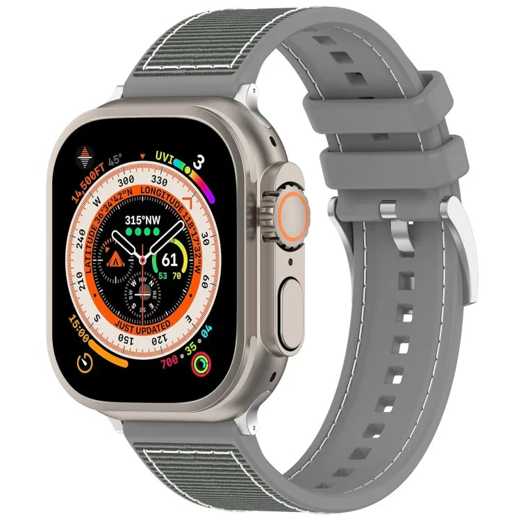 สายซิลิโคนถักไนลอนไฮบริดพร้อมบัคเคิลอย่างเป็นทางการ สำหรับ Apple Watch 42 มม., สำหรับ Apple Watch 38 มม.