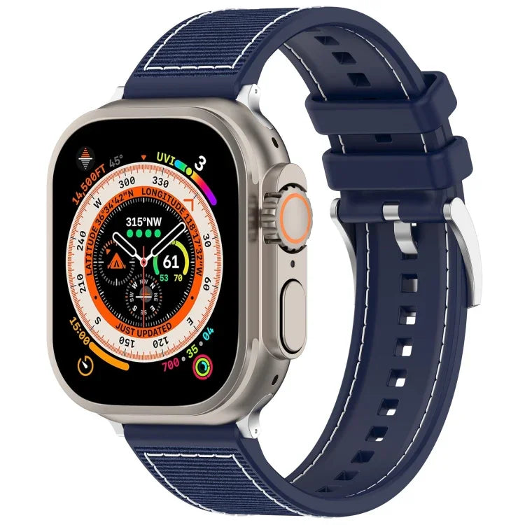 สายซิลิโคนถักไนลอนไฮบริดพร้อมบัคเคิลอย่างเป็นทางการ สำหรับ Apple Watch 42 มม., สำหรับ Apple Watch 38 มม.