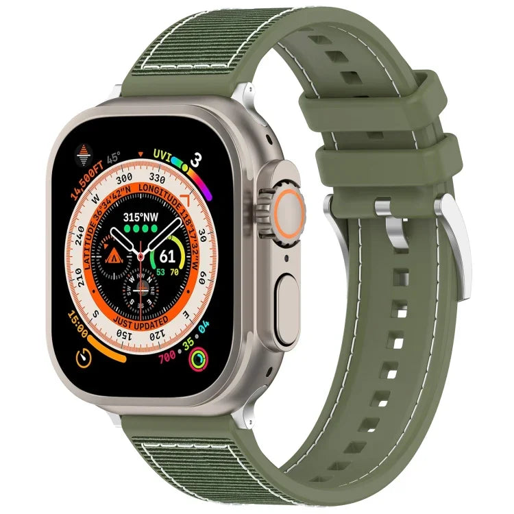 สายซิลิโคนถักไนลอนไฮบริดพร้อมบัคเคิลอย่างเป็นทางการ สำหรับ Apple Watch 42 มม., สำหรับ Apple Watch 38 มม.