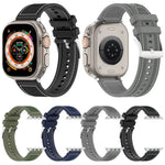 สายซิลิโคนถักไนลอนไฮบริดพร้อมบัคเคิลอย่างเป็นทางการ สำหรับ Apple Watch 42 มม., สำหรับ Apple Watch 38 มม.