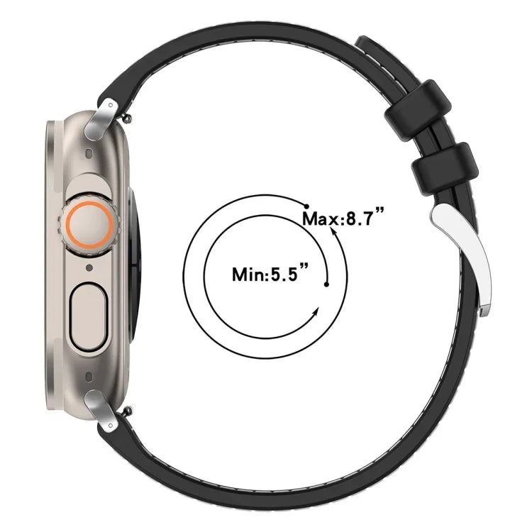 สายซิลิโคนถักไนลอนไฮบริดพร้อมบัคเคิลอย่างเป็นทางการ สำหรับ Apple Watch 42 มม., สำหรับ Apple Watch 38 มม.
