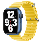 ZGA Ocean Silicone Watch Band, For Apple Watch Series 10 46mm, For Apple Watch Series 10 42mm, For Apple Watch SE 2023 44mm, For Apple Watch Ultra 2 49mm, For Apple Watch Series 9 45mm, For Apple Watch Ultra 49mm, For Apple Watch Series 8 45mm         ...