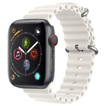 สายซิลิโคน ZGA Ocean สำหรับ Apple Watch Series 4 44 มม., สำหรับ Apple Watch Series 3 42 มม., สำหรับ Apple Watch Series 2 42 มม., สำหรับ Apple Watch 42 มม.