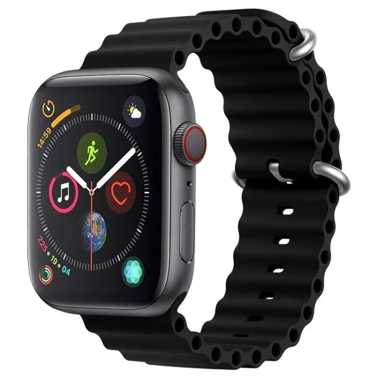 สายซิลิโคน ZGA Ocean สำหรับ Apple Watch Series 4 44 มม., สำหรับ Apple Watch Series 3 42 มม., สำหรับ Apple Watch Series 2 42 มม., สำหรับ Apple Watch 42 มม.