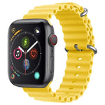 สายซิลิโคน ZGA Ocean สำหรับ Apple Watch Series 4 44 มม., สำหรับ Apple Watch Series 3 42 มม., สำหรับ Apple Watch Series 2 42 มม., สำหรับ Apple Watch 42 มม.