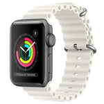 สายซิลิโคน ZGA Ocean สำหรับ Apple Watch Series 4 44 มม., สำหรับ Apple Watch Series 3 42 มม., สำหรับ Apple Watch Series 2 42 มม., สำหรับ Apple Watch 42 มม.